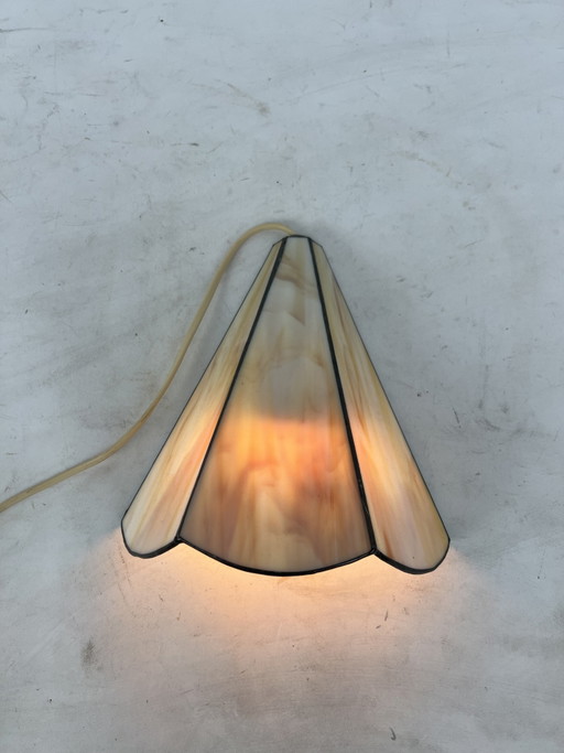 Vintage Tiffany Wandlamp – wandlampen, Glass, Metal (photo 2 of 5)