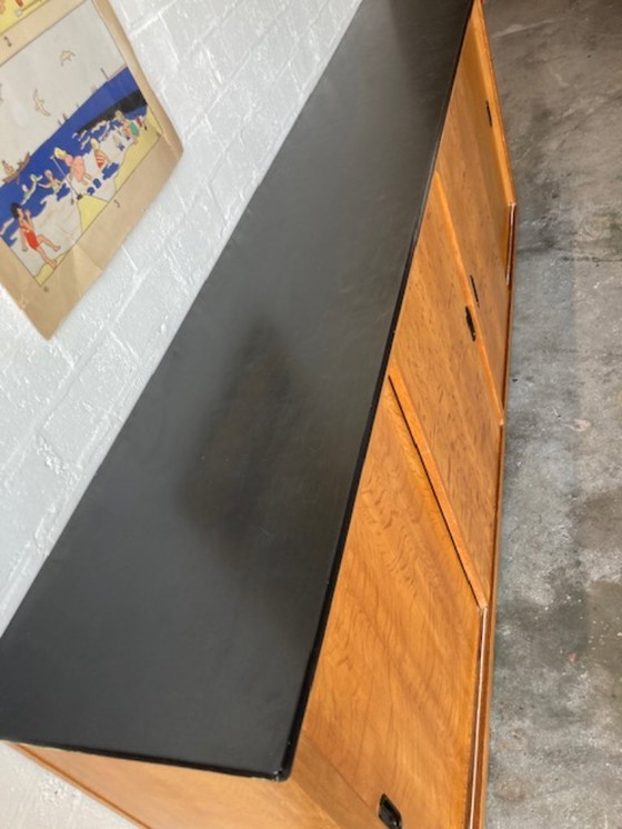 Image 1 of Vintage school cupboard sliding door cupboard dresser XL