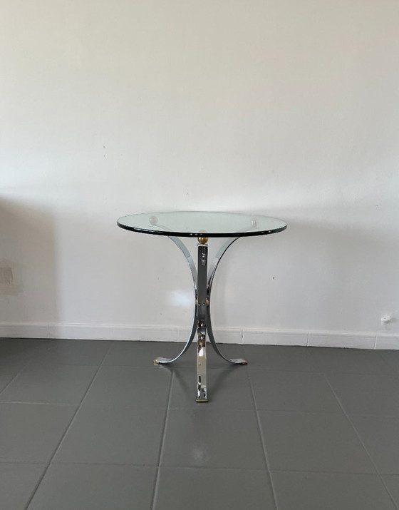 Image 1 of Spectacular original French Modernist design side table from the 1970s by Maison Jansen (France)