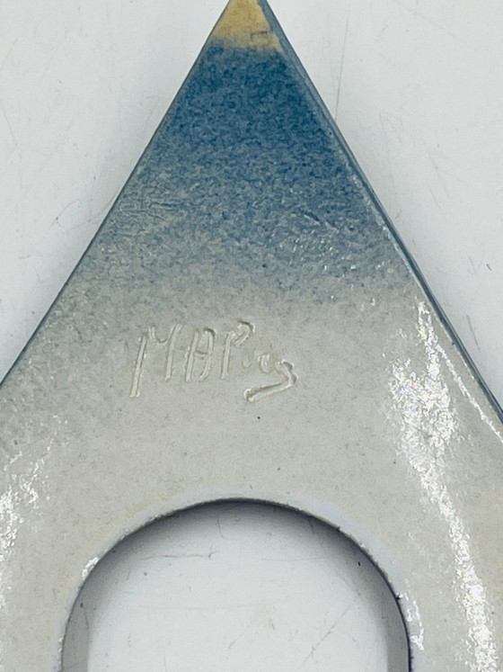 Image 1 of Set di 4 portauova in ceramica blu di design, marca Malice.