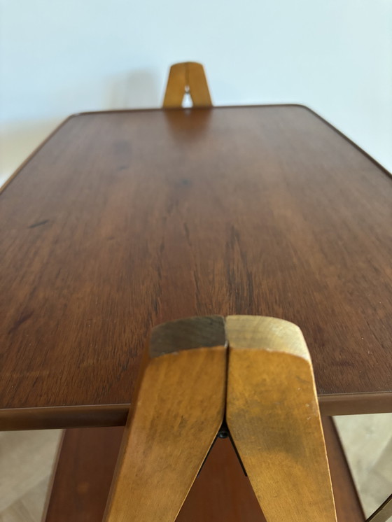 Image 1 of Vintage Scandinavische Opklapbare Serveerwagen Jaren 60/70 M