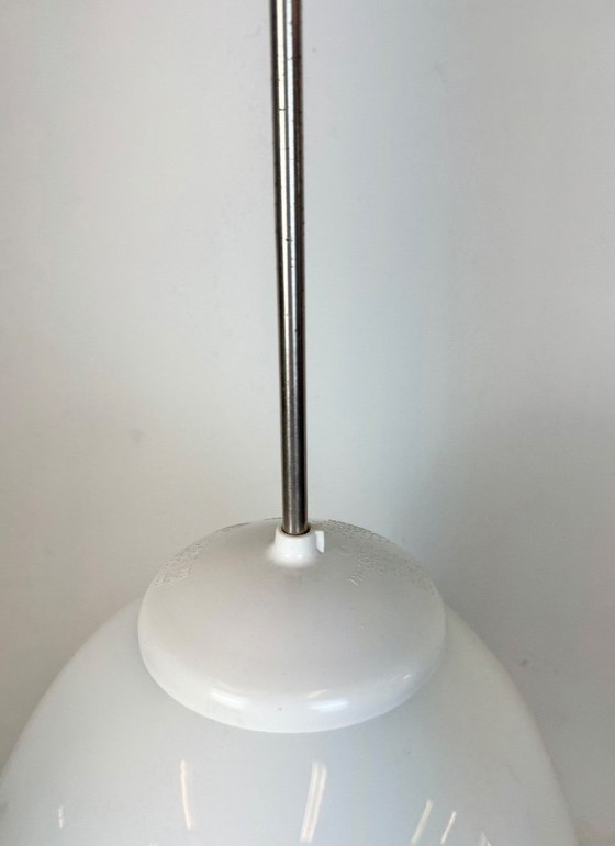 Image 1 of Vintage Chandelier with Milk Glass from Elektrosvit, 1960s