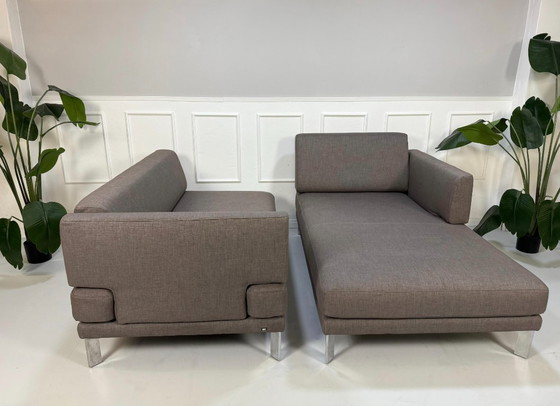 Image 1 of Rolf Benz Sento Canapé Tissu Gris Taupe Canapé d'angle