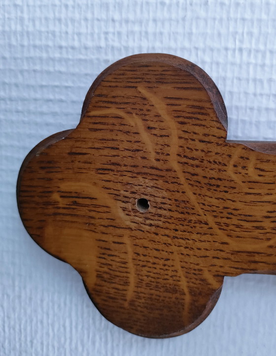 Image 1 of Vintage massief houten hoedenstandaard