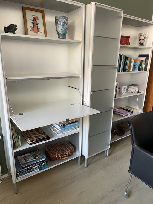 Rolf Benz boekenkast, glazenkast en dressoir