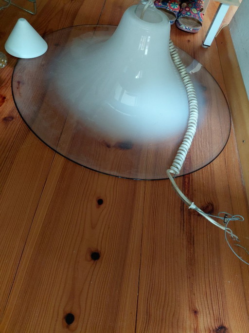Lámpara colgante vintage Fog en Mørup Serni – Fog & Mørup, hanglampen, Glass