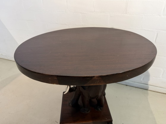 Table éléphant vintage en acajou, style Art déco rétro – Tables d'appoint, Wood (photo 5 of 12)