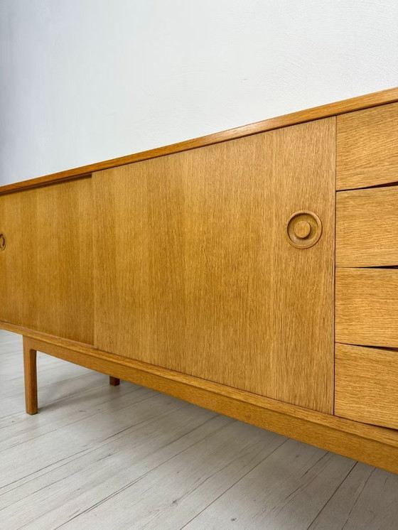 Image 1 of Vintage Scandinave Erik Wørts pour IKEA Chêne Buffet 60's 70's
