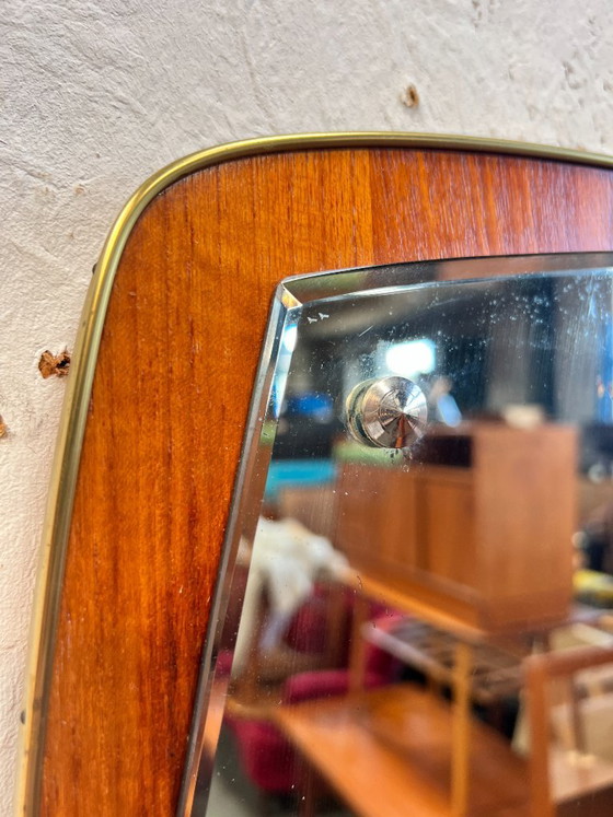 Vintage Mirror, Teak, Sweden 1950s – Wood, Glass (photo 10 of 11)