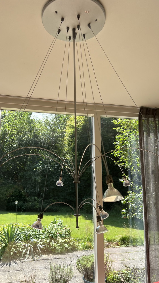 Image 1 of Solzi Luce Orione Lampada a sospensione italiana 9 lampade