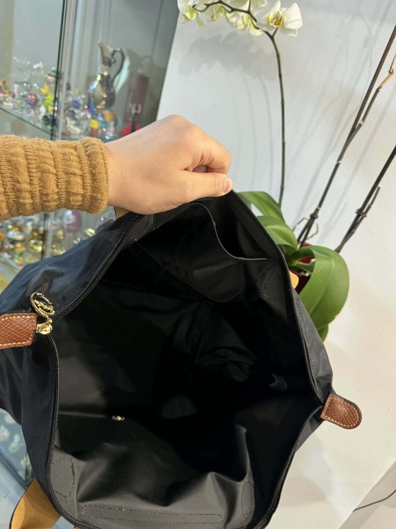 Image 1 of Longchamp Le Pliage Große (L) schwarze Tragetasche – Neu mit Etikett