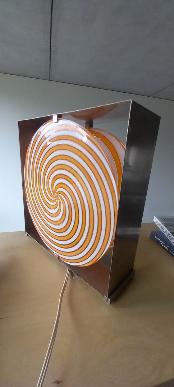 Image 1 of A.V. Mazzega spiral LT 217 lamp by Carlo Nason