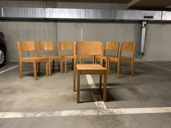 Image 1 of 7 chaises empilables Stako. 1942 - 1966 Denver - Pays-Bas.