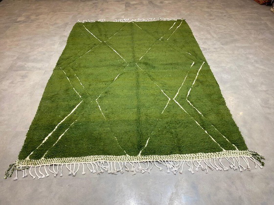 Green Rug Moroccan 200/300 – Tapis, Wool (photo 5 of 8)