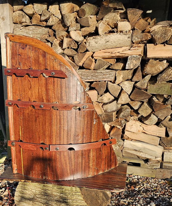 Image 1 of Wijnrek eikenhout boot