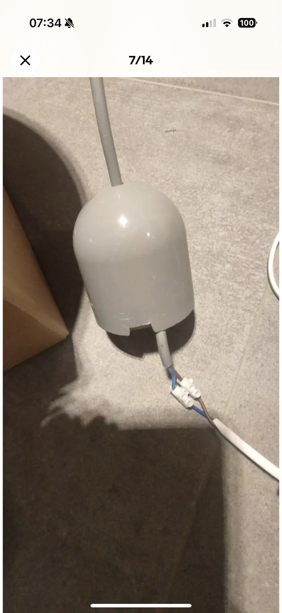 Image 1 of Philippe Starck Lite Light Pendelleuchte Flos Italian 1991