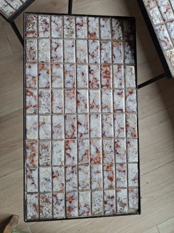 Image 1 of Tables d'appoint vintage en fonte des années 1960