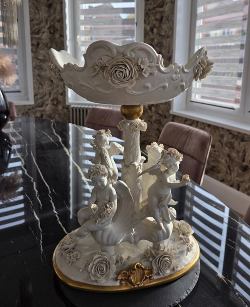 Cesare Villari - Sculpture - Biscuit porcelain - 20th century (Ref 3773)