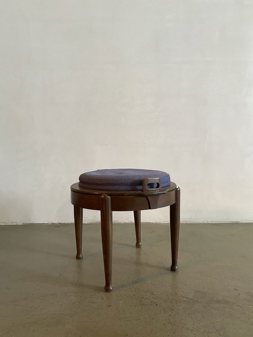Tabouret bas B.J. Hansen avec plateau réversible, Norvège, années 1960