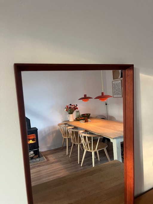 Specchio vintage in teak danese