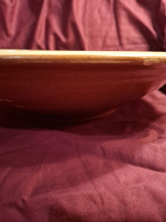 Grande piatto da parete vintage di arte popolare da 37 cm – Firmato "Judit" Karcag (Ungheria) con decorazione (photo 5 of 8)