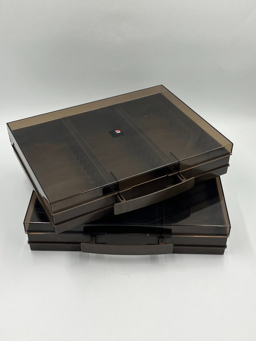 Duo van Flair audiocassettekoffers