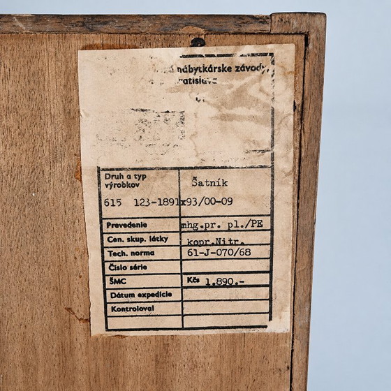 Image 1 of Vintage kledingkast in beukenhout, jaren 70