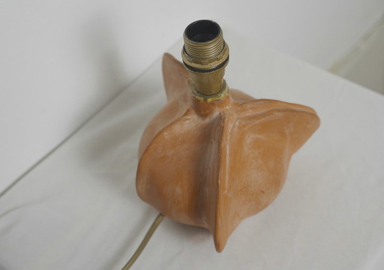 Image 1 of Lámpara de cerámica Tim Orr con base de terracota biomórfica, lámpara de mesa orgánica escultural