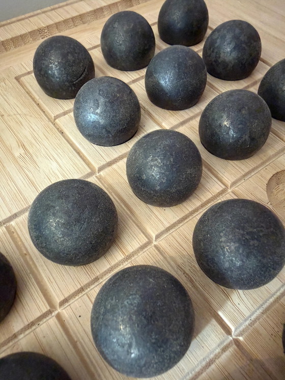 Juego de Solitario XXL – Objetos decorativos, Metal, Bamboo, Vintage (photo 8 of 8)