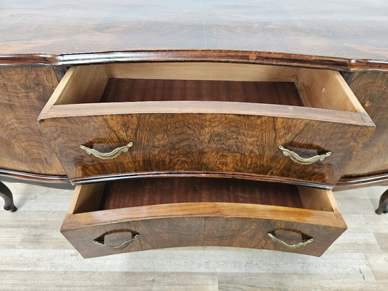 Toeletta in radica di noce Chippendale, 1940 – Console, Legno (photo 13 of 19)
