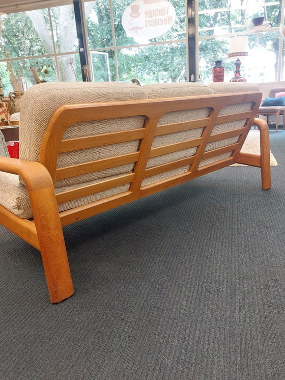 Image 1 of Vintage Deens design drie-zits bank teak 70s
