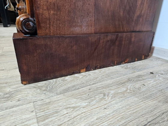 Cómoda Chiffonier Biedermeier de Caoba, Siglo XIX (photo 12 of 24)