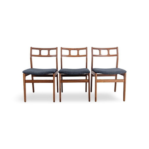 3er Set Original Midcentury Stühle danish design Teak Vintage 60s
