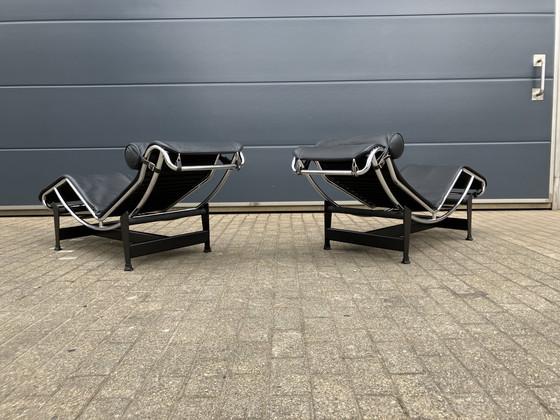 Image 1 of Cassina originale Le Corbusier Lc4 nero/cromo, come nuovo