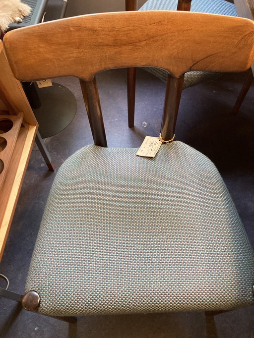 4 Unieke Vintage Eetkamerstoelen van Fristho