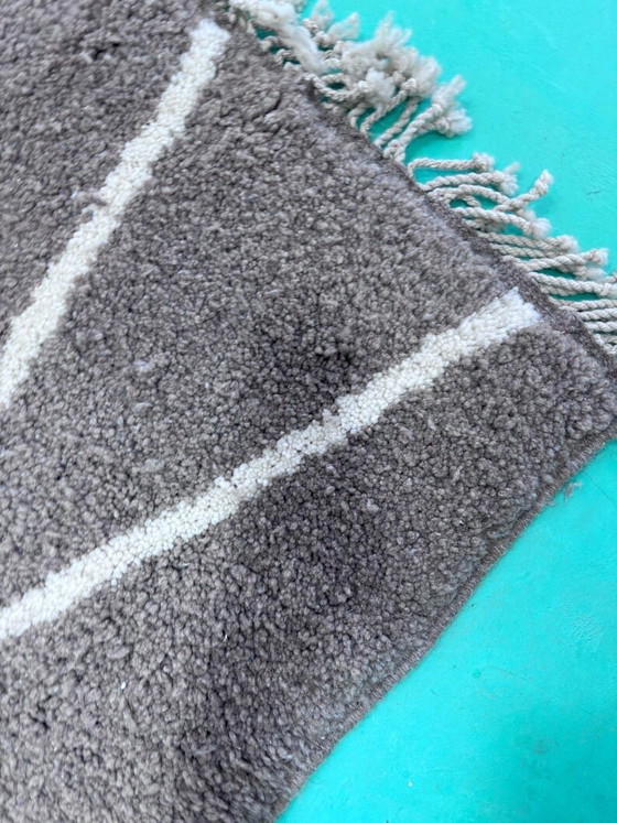 Tapis Beni Ouraine en laine naturelle tissé main traditionnelle 2/3 m – Aime Té, Wool (photo 5 of 10)