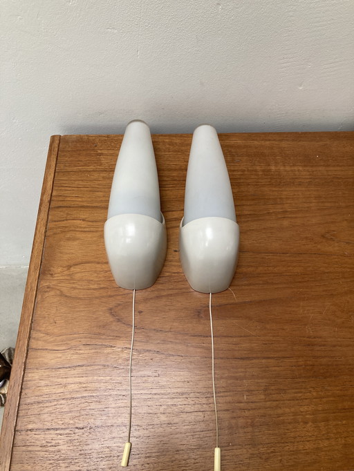 2 lámparas de pared de los años 60 de Bo Niko