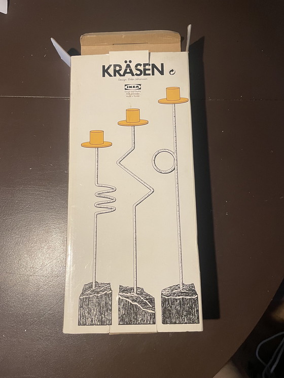 Image 1 of Ikea Kräsen Kerzenleuchter Set von 1987 Neu