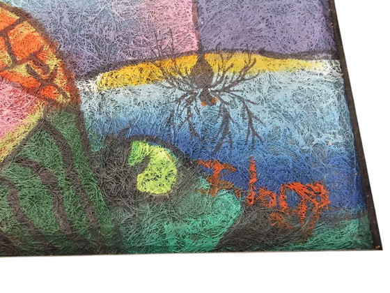 Image 1 of B. (Benjamin) Lang - Ohne Titel - Abstrakt - Acryl auf Leinwand - signiert - 1970er Jahre