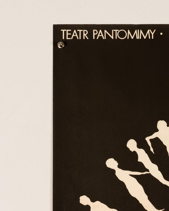 Pantomima – 1972 – Cartel de teatro original de época de Terechowicz – Escuela de carteles polaca – 98x67 cm (photo 5 of 8)