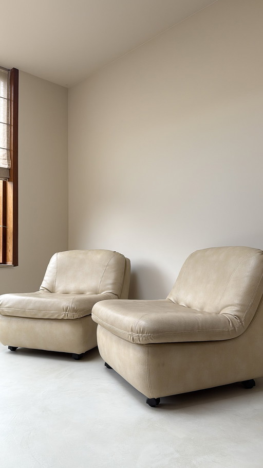 Set di due poltrone in similpelle di Jo Otterpohl per COR