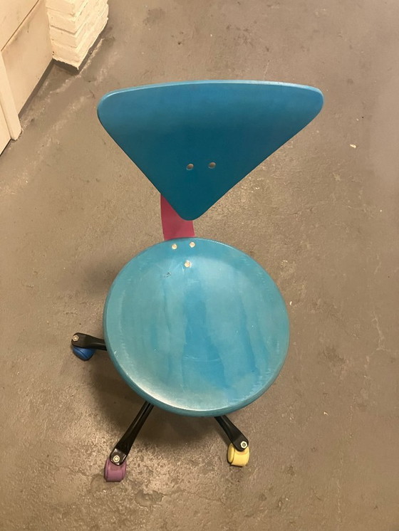 Image 1 of Sedia da ufficio retrò anni '80 in stile Memphis Design