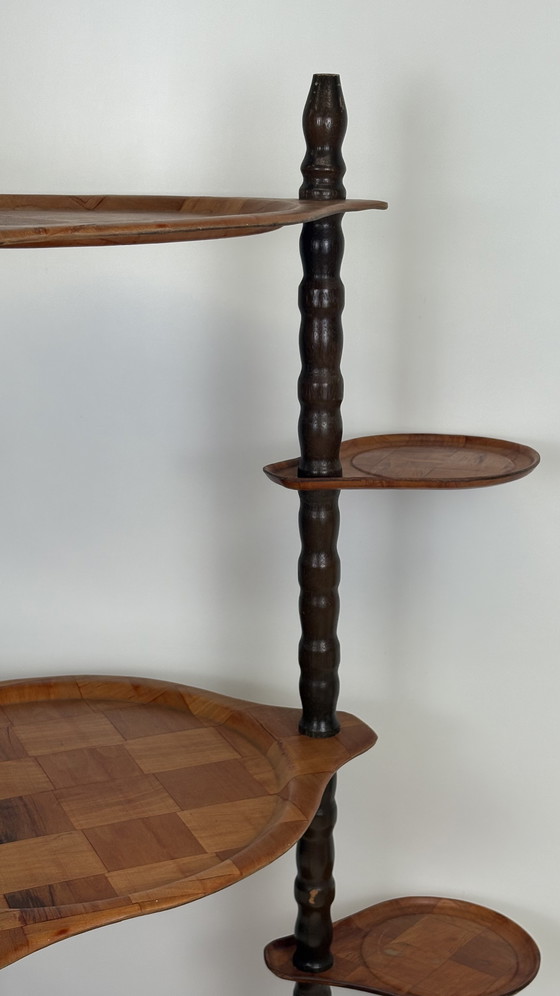 Image 1 of Vintage side table/sidetable/plant table seventies wood