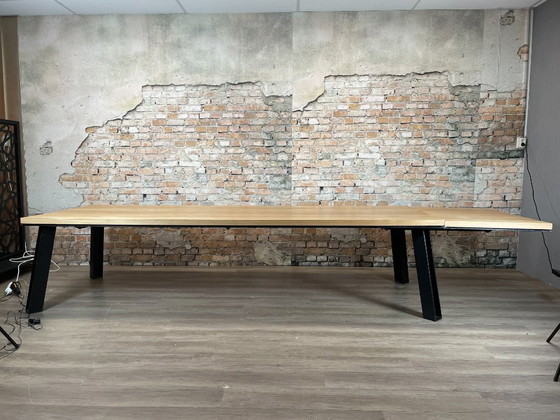 Tavolo da pranzo allungabile – Legno e metallo nero – Tavoli da pranzo, Wood (photo 6 of 9)