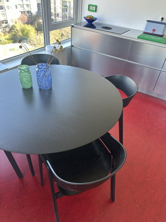 Image 1 of Sedie da pranzo di design danese in legno di quercia nera 4x