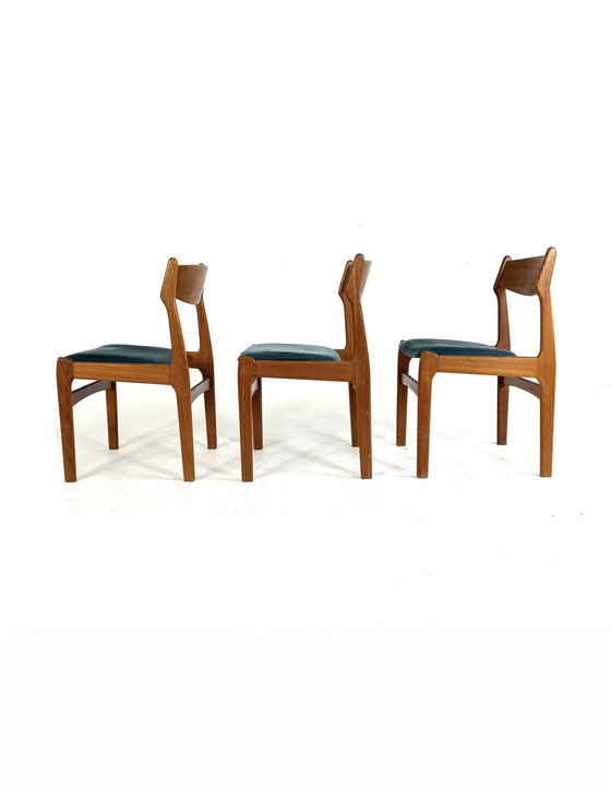 Image 1 of Set di 3 sedie da pranzo vintage, Erik Buch '70