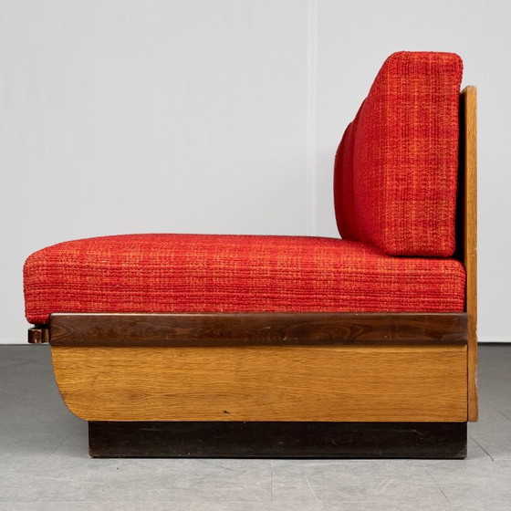 Divano letto Art Déco di Jindřich Halabala per UP Závody, anni '50, Cecoslovacchia (photo 9 of 16)