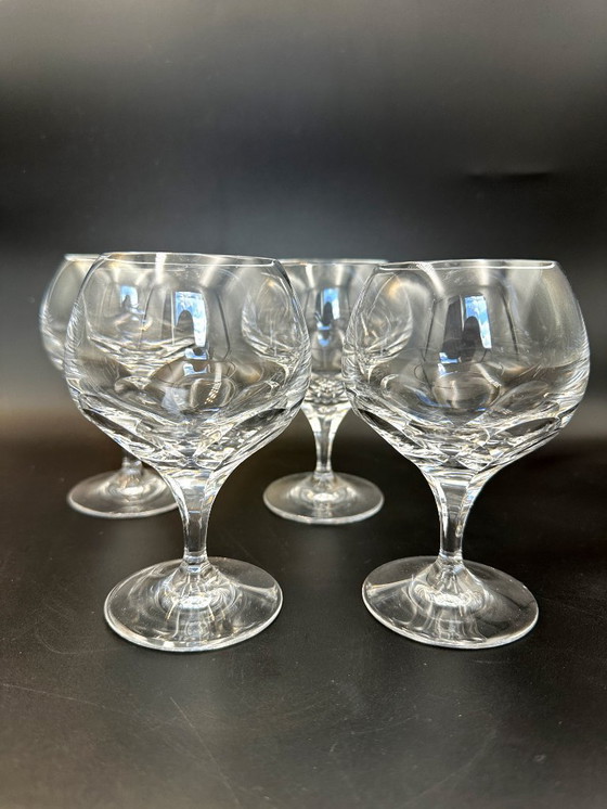 Image 1 of 4 x sherry glasses Thomas Web Lead Crystal
