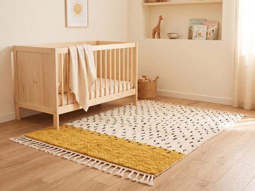 Alfombra de lana auténtica, tejida a mano, 2/3 m – Aime Té, vloerkleden en tapijten, Wool (photo 2 of 7)
