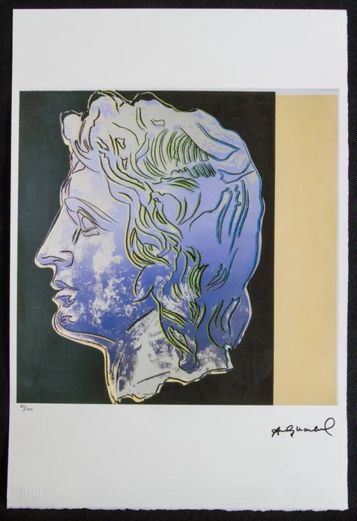 After Andy Warhol, Alexander The Great, 1980s, Lithograph – lithos zeefdrukken, Paper